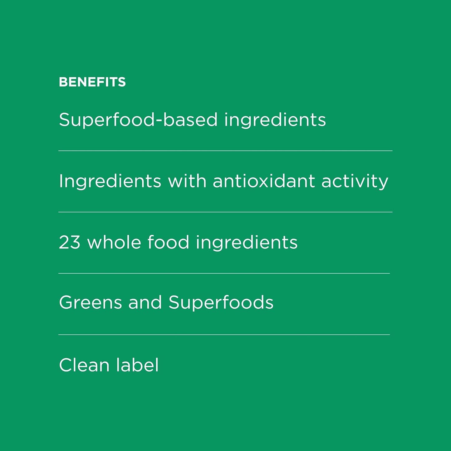 Possible SuperGreens - Superfoods Powder Mix with 23 Whole Food Ingredients - Vegan, Organic, Plant-Based Wellness - Gluten-Free, USDA Organic - Clean Label - 1 Bag, 30 Servings